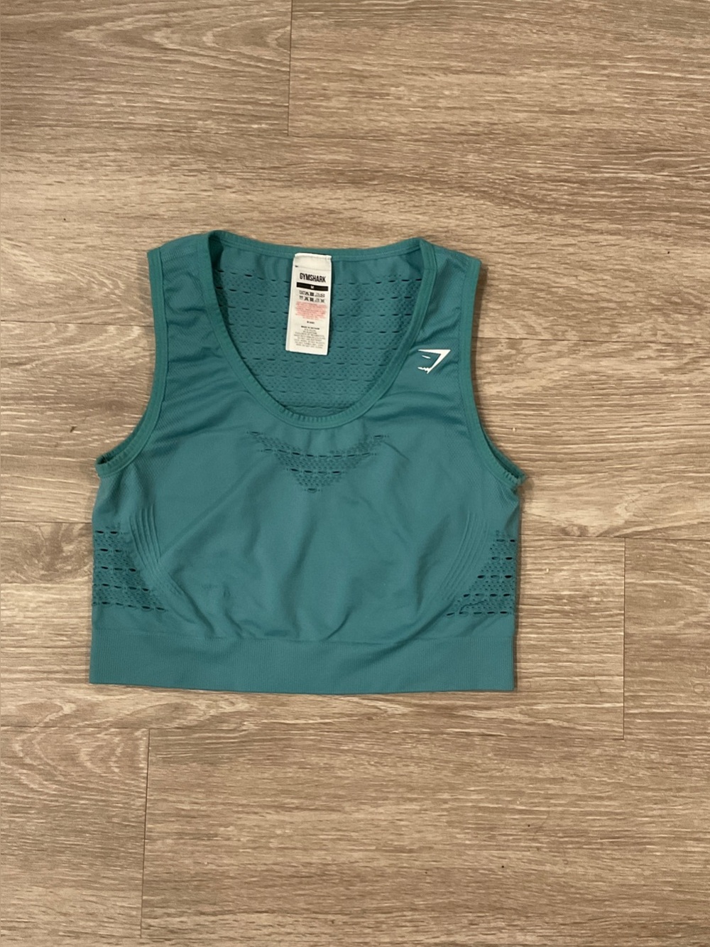 Gymshark Teal Seamless Crop Tank